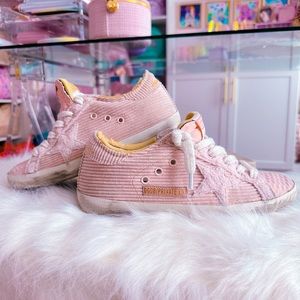 Golden Goose Superstars - Pink Corduroy MyTheresa Exclusive - Size 38
